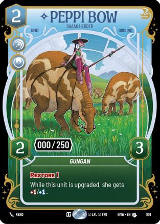 Peppi Bow - Shaak Herder (Serialized) | Foil (901)  [Homeworlds]