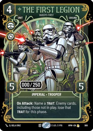 The First Legion - Vader's Fist (Serialized) | Foil (906)  [Homeworlds]