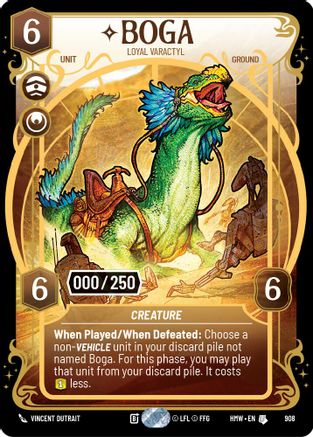 Boga - Loyal Varactyl (Serialized) | Foil (908)  [Homeworlds]