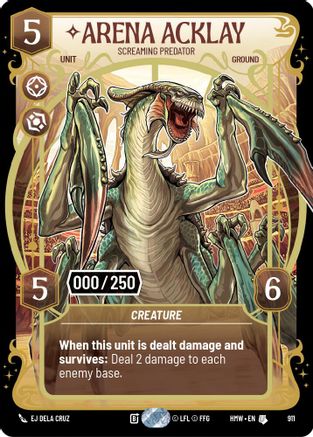 Arena Acklay - Screaming Predator (Serialized) | Foil (911)  [Homeworlds]