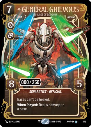 General Grievous - Scourge of Dathomir (Serialized) | Foil (912)  [Homeworlds]