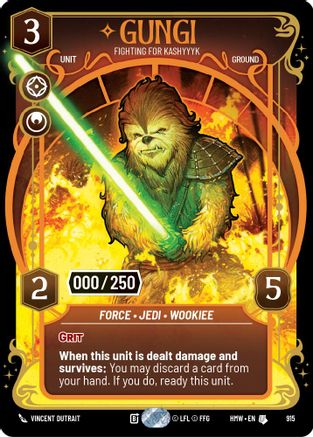 Gungi - Fighting for Kashyyyk (Serialized) | Foil (915)  [Homeworlds]