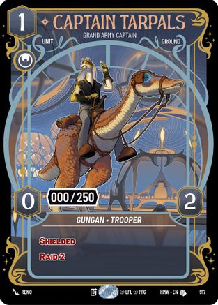 Captain Tarpals - Grand Army Captain (Serialized) | Foil (917)  [Homeworlds]
