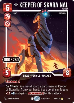 Keeper of Skara Nal - Awoken (Serialized) | Foil (918)  [Homeworlds]