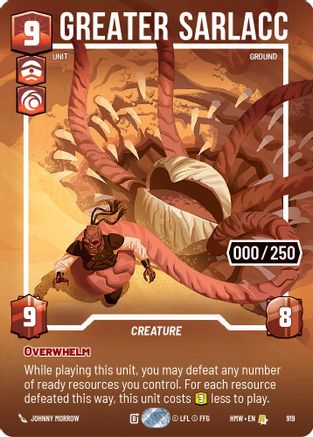 Greater Sarlacc (Serialized) | Foil (919)  [Homeworlds]