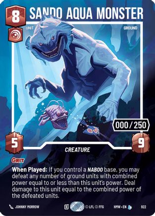 Sando Aqua Monster (Serialized) | Foil (922)  [Homeworlds]
