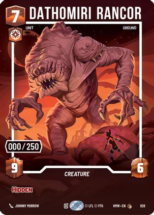 Dathomiri Rancor (Serialized) | Foil (926)  [Homeworlds]