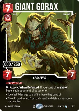 Giant Gorax (Serialized) | Foil (927)  [Homeworlds]