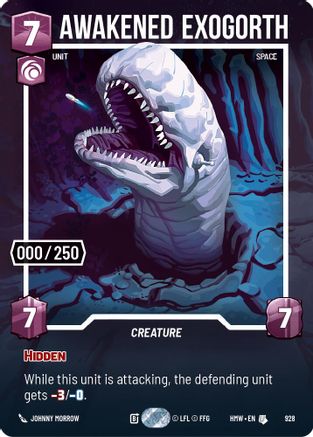 Awakened Exogorth (Serialized) | Foil (928)  [Homeworlds]