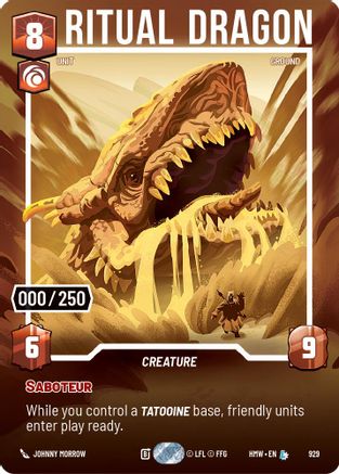 Ritual Dragon (Serialized) | Foil (929)  [Homeworlds]