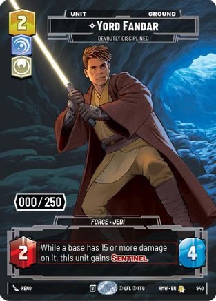 Yord Fandar - Devoutly Disciplined (Serialized) | Foil (940)  [Homeworlds]