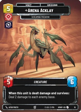 Arena Acklay - Screaming Predator |  (10)  [Homeworlds Weekly Play Promos]
