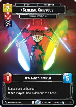 General Grievous - Scourge of Dathomir |  (11)  [Homeworlds Weekly Play Promos]