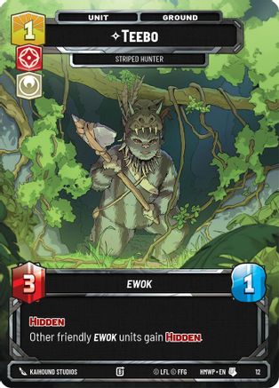 Teebo - Striped Hunter |  (12)  [Homeworlds Weekly Play Promos]
