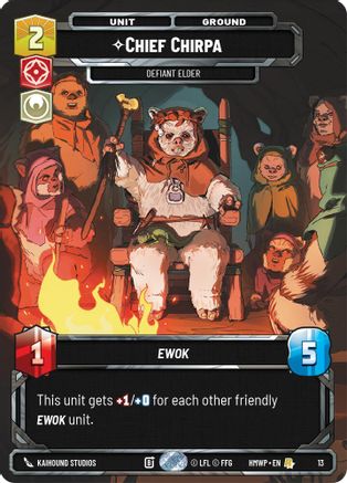 Chief Chirpa - Defiant Elder |  (13)  [Homeworlds Weekly Play Promos]