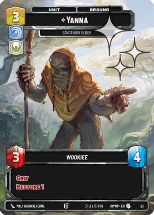 Yanna - Sanctuary Elder (Foil) | Foil (23)  [Homeworlds Weekly Play Promos]