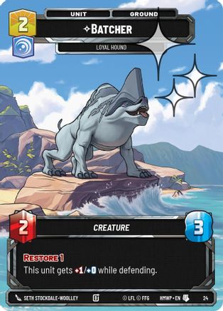 Batcher - Loyal Hound (Foil) | Foil (24)  [Homeworlds Weekly Play Promos]