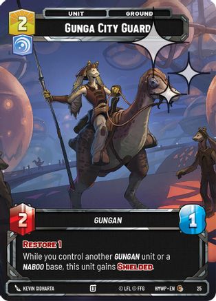 Gunga City Guard (Foil) | Foil (25)  [Homeworlds Weekly Play Promos]