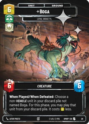 Boga - Loyal Varactyl (Foil) | Foil (28)  [Homeworlds Weekly Play Promos]