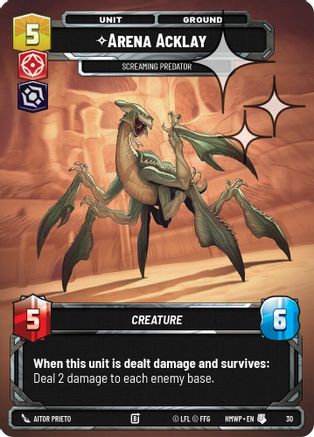 Arena Acklay - Screaming Predator (Foil) | Foil (30)  [Homeworlds Weekly Play Promos]