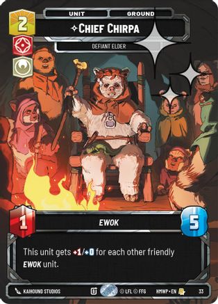 Chief Chirpa - Defiant Elder (Foil) | Foil (33)  [Homeworlds Weekly Play Promos]