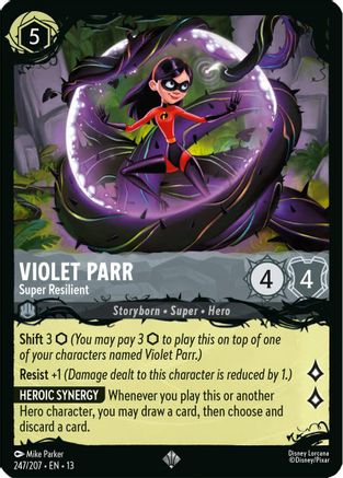Violet Parr - Super Resilient | Cold Foil (247/207) [Illumineers Quest The Great Hunny Rescue]