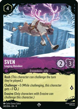 Sven - Leaping Reindeer | Cold Foil (243/204) [Illumineers Quest The Great Hunny Rescue]