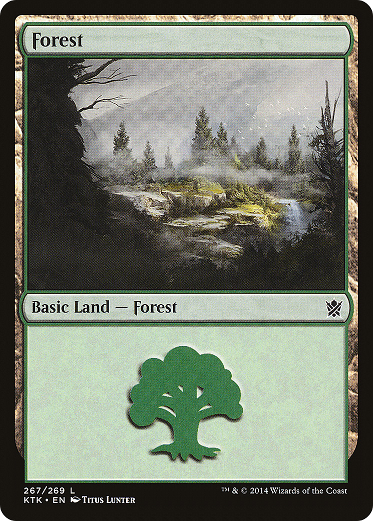 Forest (267) [Khans of Tarkir] Foil