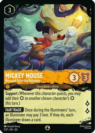 Mickey Mouse - Rescued from the Entrance |  (1/37) [Illumineers Quest The Great Hunny Rescue]