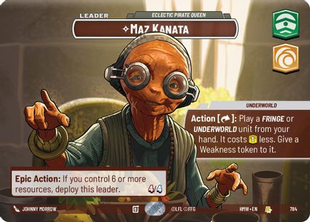 Maz Kanata - Eclectic Pirate Queen (Showcase) | Foil (784)  [Homeworlds]