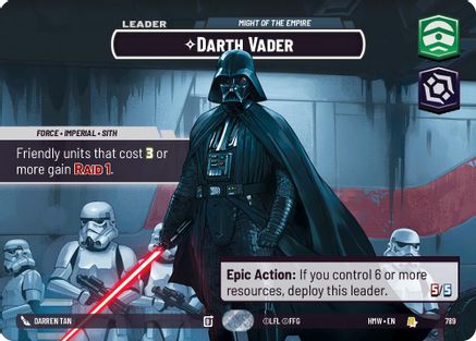 Darth Vader - Might of the Empire (Showcase) | Foil (789)  [Homeworlds]