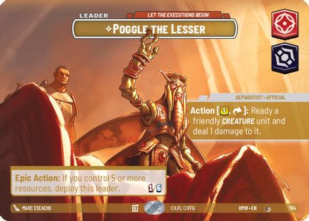 Poggle the Lesser - Let the Executions Begin (Showcase) | Foil (794)  [Homeworlds]