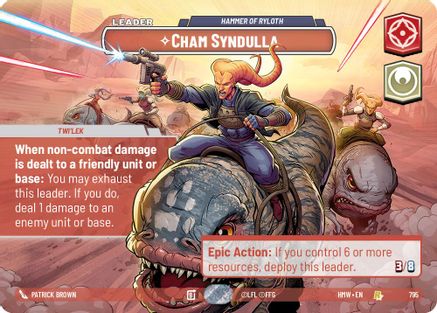 Cham Syndulla - Hammer of Ryloth (Showcase) | Foil (795)  [Homeworlds]