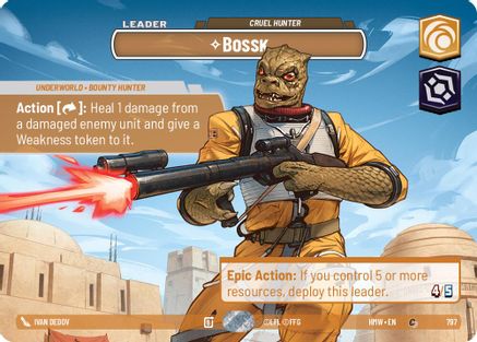Bossk - Cruel Hunter (Showcase) | Foil (797)  [Homeworlds]