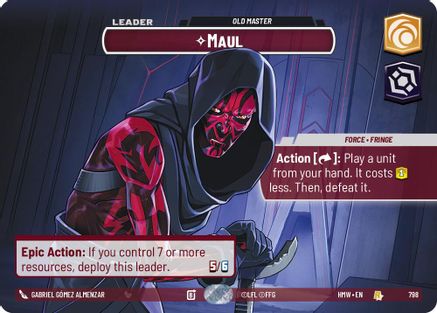 Maul - Old Master (Showcase) | Foil (798)  [Homeworlds]