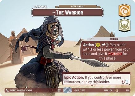 The Warrior - Deft Duelist (Showcase) | Foil (800)  [Homeworlds]