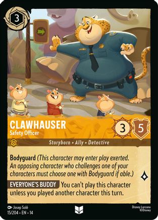Clawhauser - Safety Officer | Cold Foil (15/204) [Hyperia City]