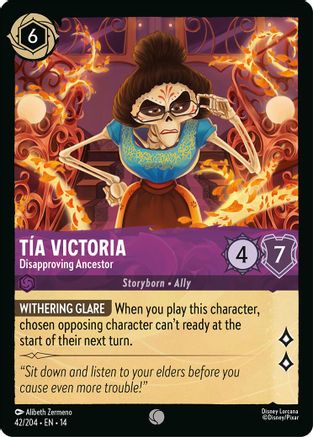 Tia Victoria - Disapproving Ancestor | Cold Foil (42/204) [Hyperia City]