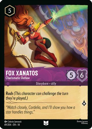 Fox Xanatos - Charismatic Outlaw | Cold Foil (49/204) [Hyperia City]