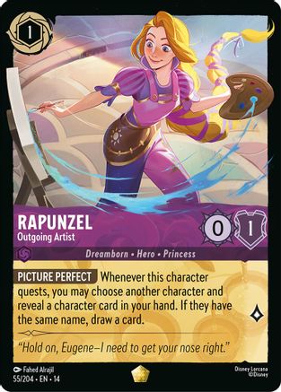 Rapunzel - Outgoing Artist | Cold Foil (55/204) [Hyperia City]