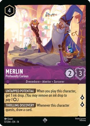 Merlin - Profoundly Curious | Cold Foil (57/204) [Hyperia City]