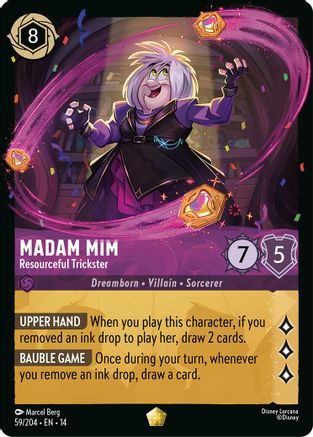 Madam Mim - Resourceful Trickster | Cold Foil (59/204) [Hyperia City]