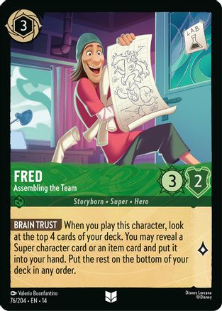 Fred - Assembling the Team | Cold Foil (76/204) [Hyperia City]