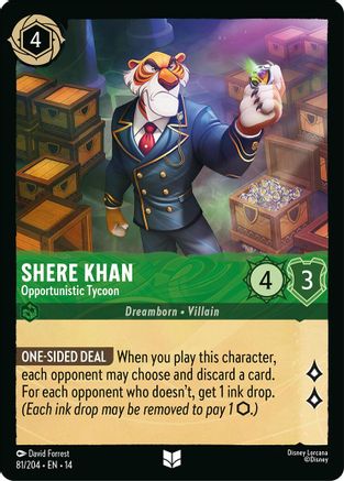 Shere Khan - Opportunistic Tycoon | Cold Foil (81/204) [Hyperia City]