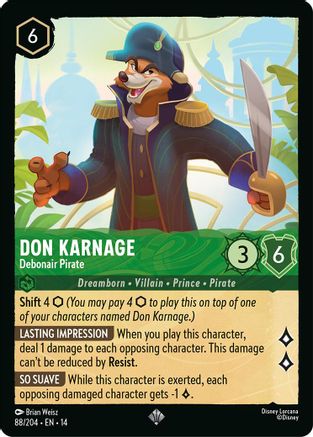Don Karnage - Debonair Pirate | Cold Foil (88/204) [Hyperia City]
