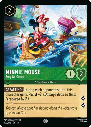 Minnie Mouse - Busy Go-Getter | Cold Foil (92/204) [Hyperia City]
