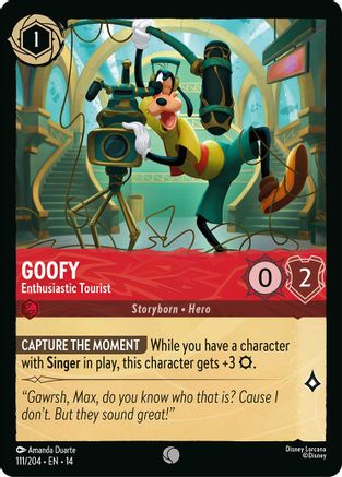 Goofy - Enthusiastic Tourist | Cold Foil (111/204) [Hyperia City]