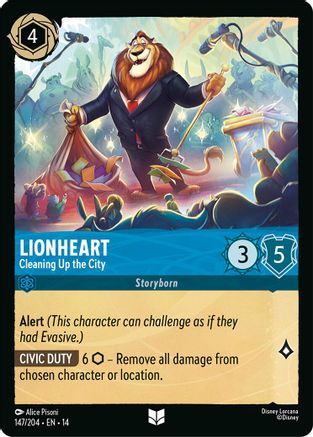 Lionheart - Cleaning Up the City | Cold Foil (147/204) [Hyperia City]