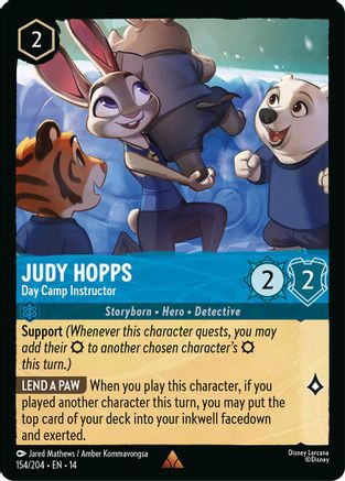 Judy Hopps - Day Camp Instructor | Cold Foil (154/204) [Hyperia City]
