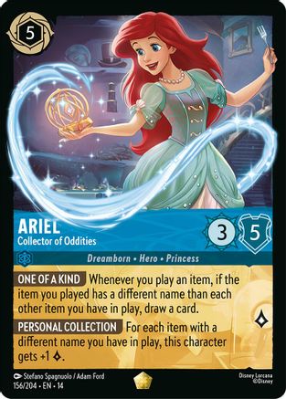 Ariel - Collector of Oddities | Cold Foil (156/204) [Hyperia City]